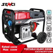 5kw CE certificado pequeño generador diesel silencioso generador diesel